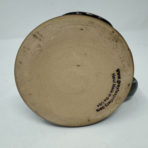 King Richard's Faire 2007 Coffee Mug Stein Cup Souvenir Grey Fox Pottery USA - Picture 5 of 5